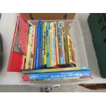 Box containing childrens' annuals