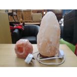 Himalayan salt lamp plus a salt lamp shade