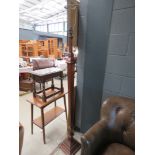 Mahogany floor lamp