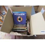 Box containing vinyl records