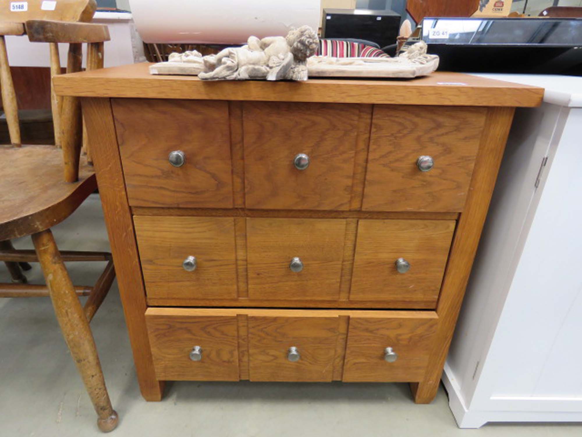 Oak next chest of 3 drawers