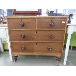 Pine chest of two over two drawers