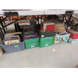 7 boxes containing childrens' books and novels