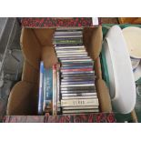 Box containing a quantity of CD's