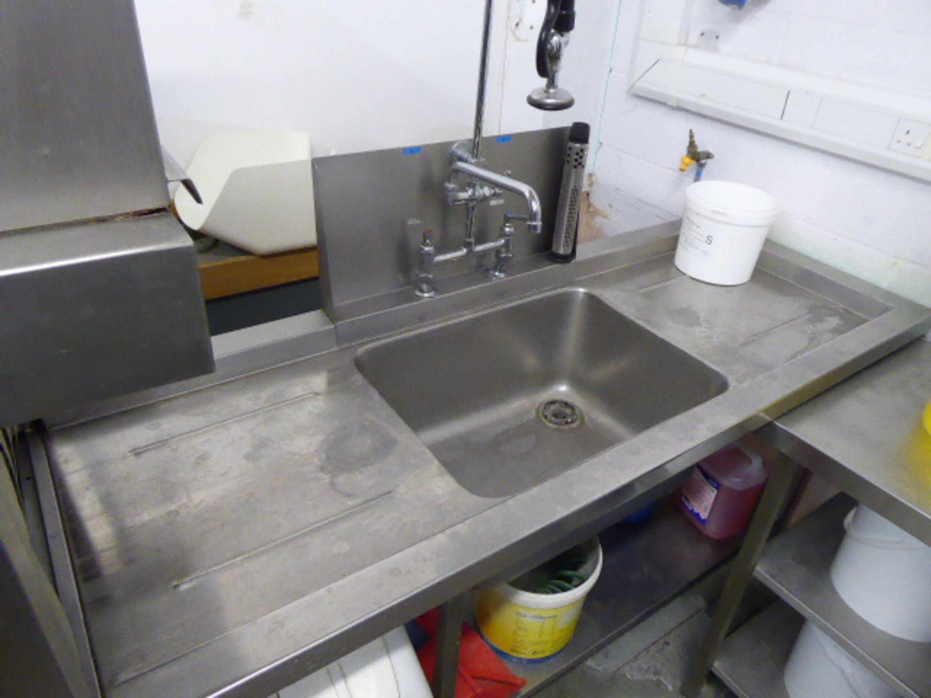 Comenda model ACR 205 flight deck dishwasher, 3 phase with associated single bowl pre rinse - Image 7 of 11