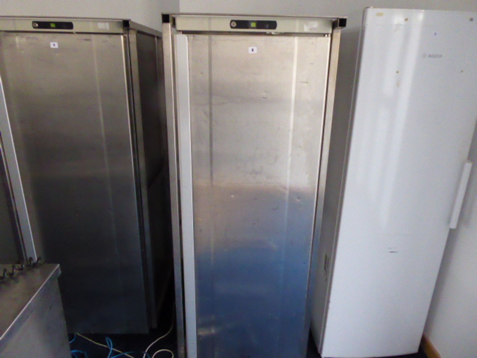 67cm Gram single door fridge in mobile cage