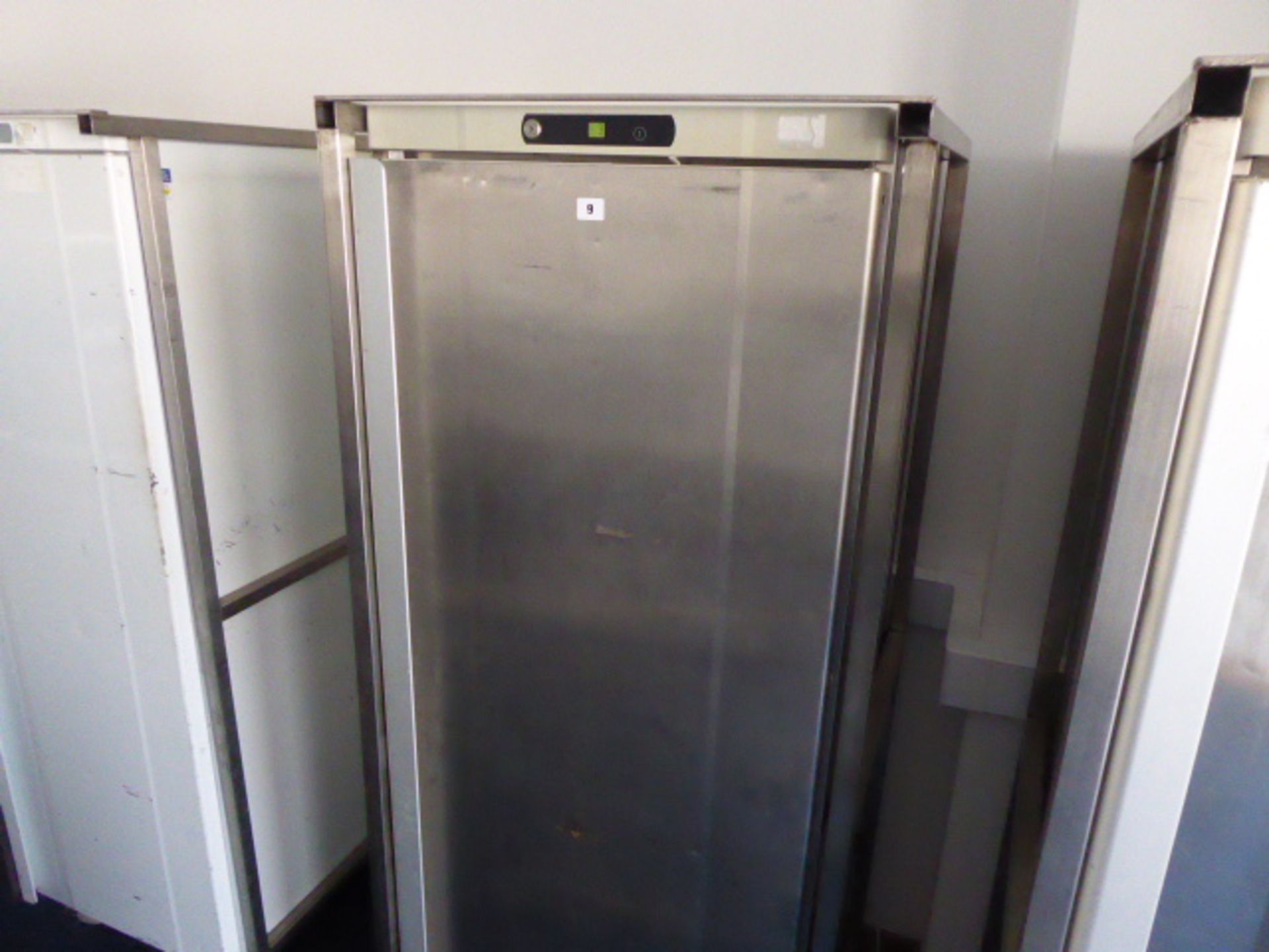 67cm Gram single door fridge in mobile cage