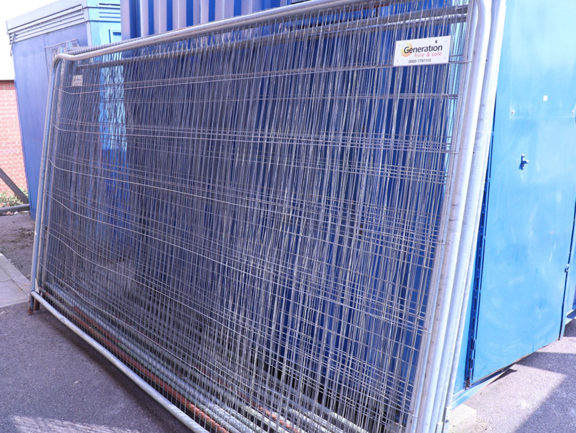 11 Heras type fencing panels