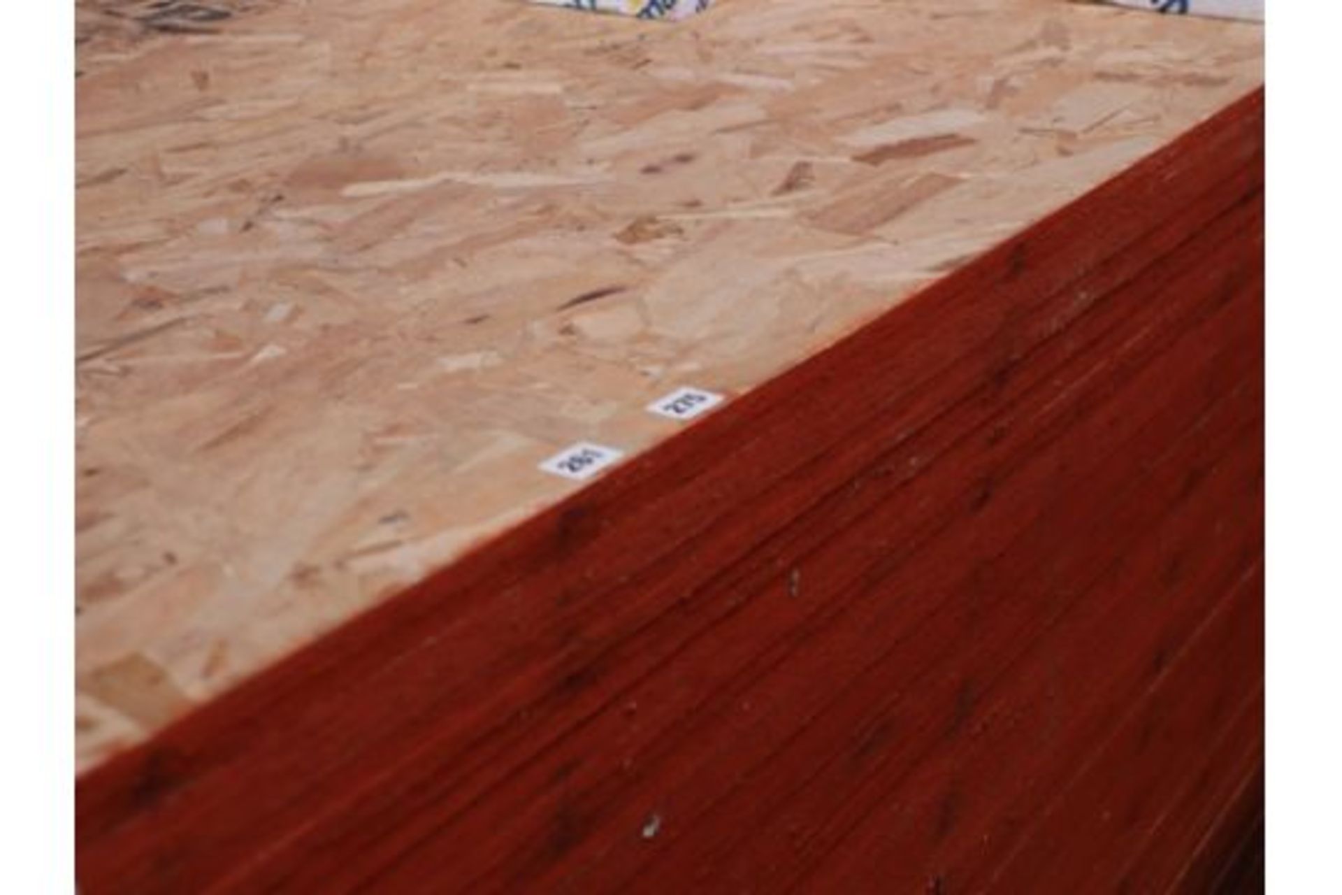 Twenty 8 x 4 OSB boards, 12mm thick