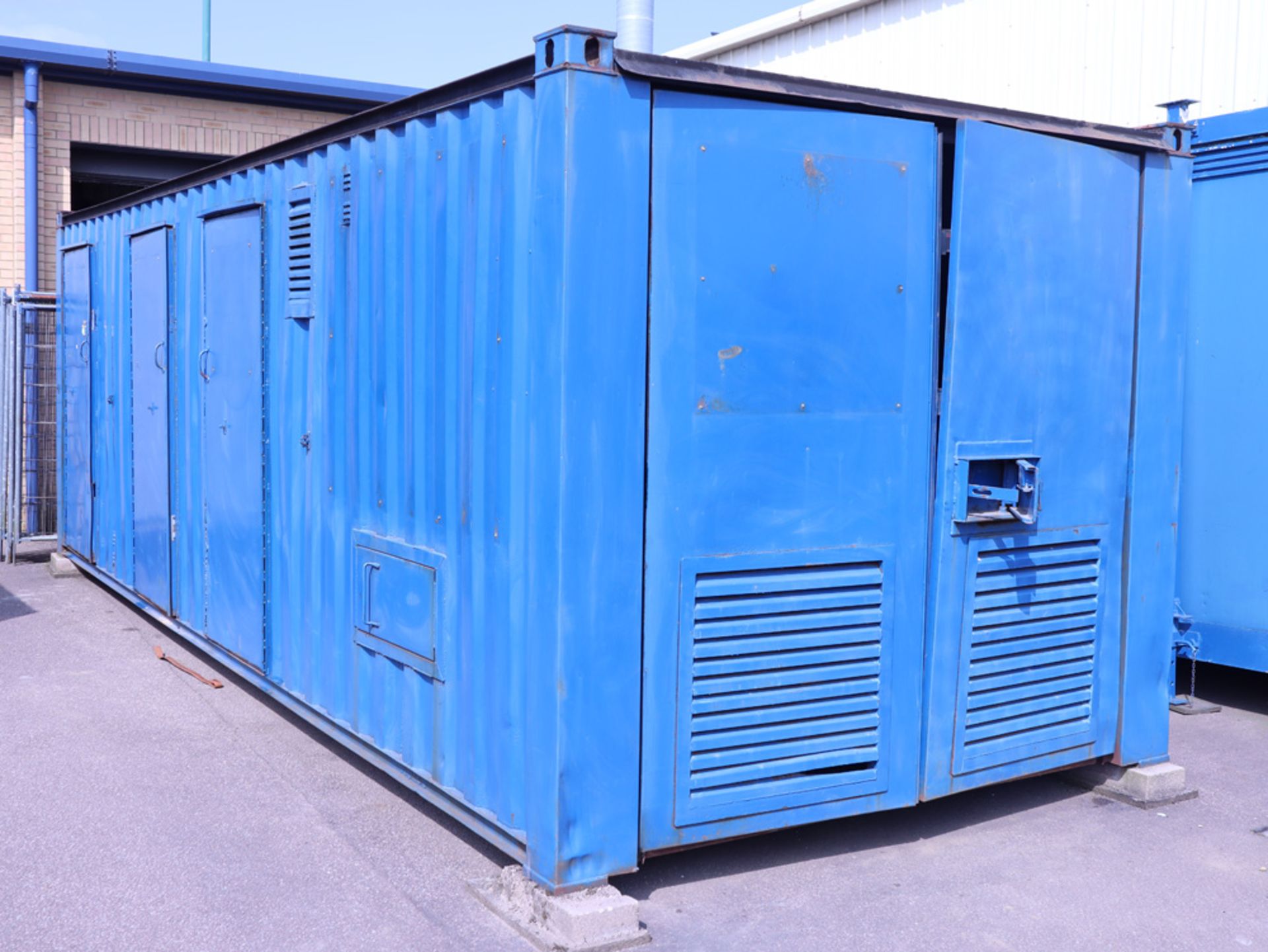 24ft by 9ft welfare unit with large diesel engine generator, single chemical toilet, large office/
