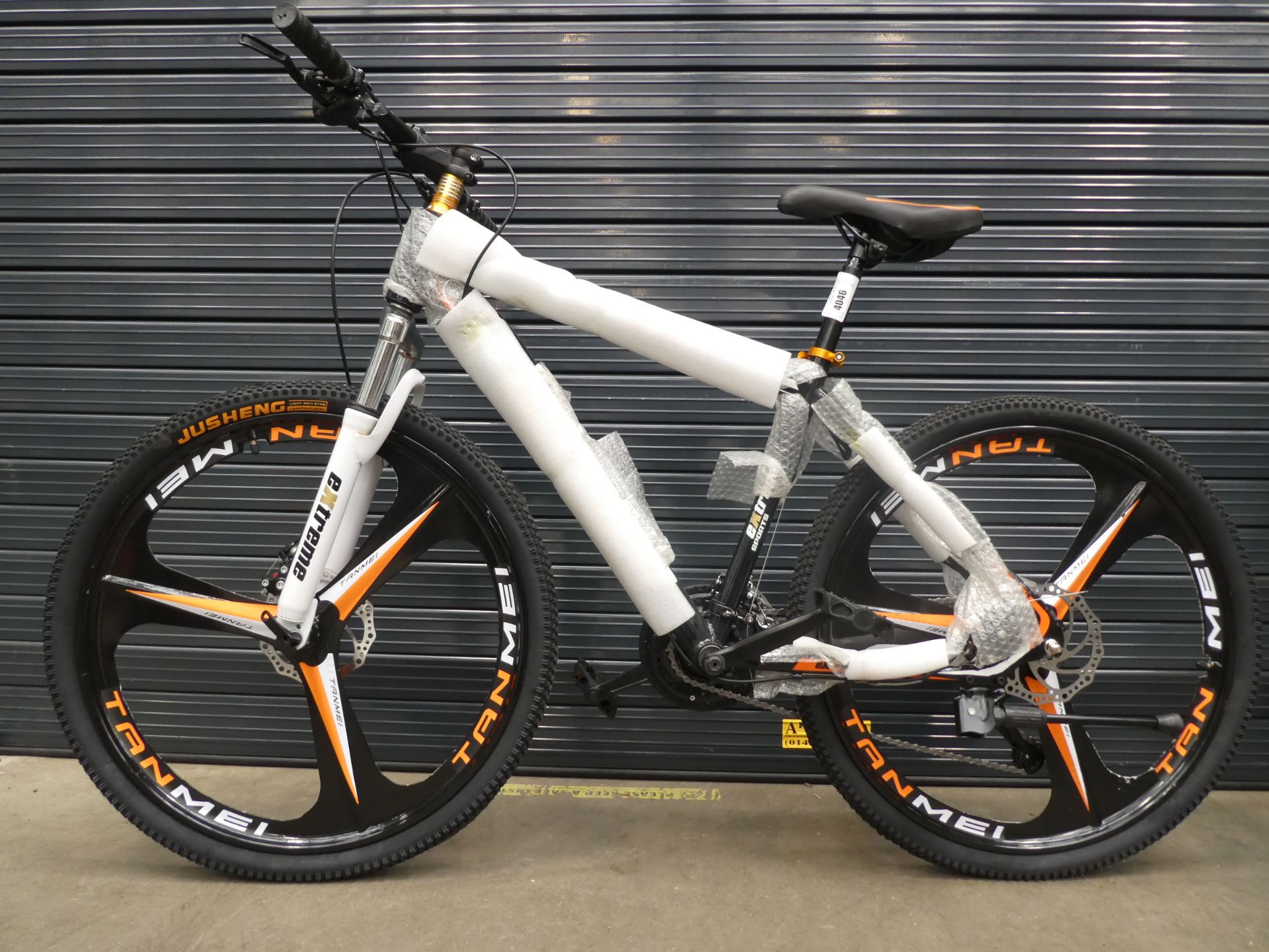 Black extreme mountain bike