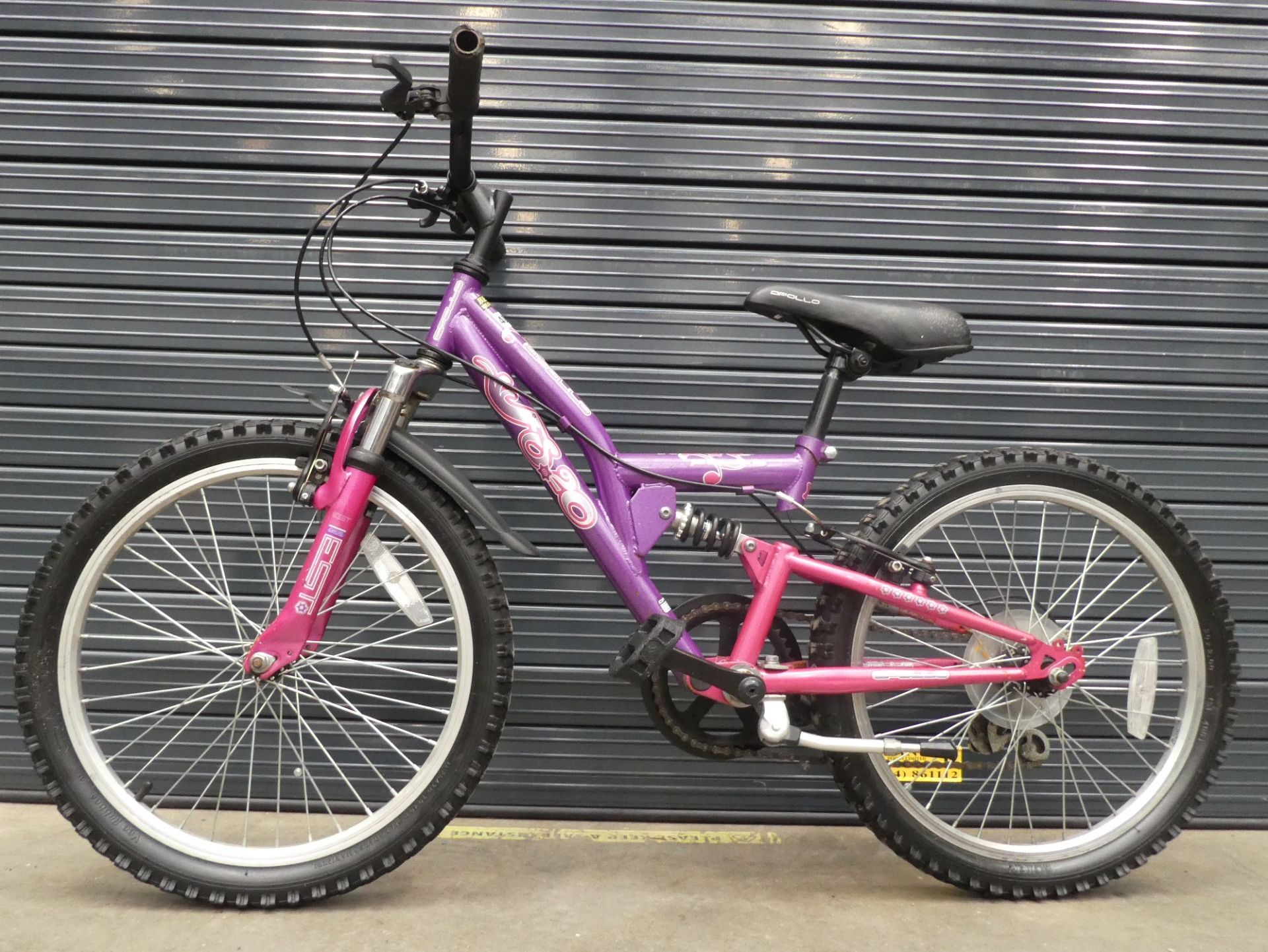 Small purple child's bike