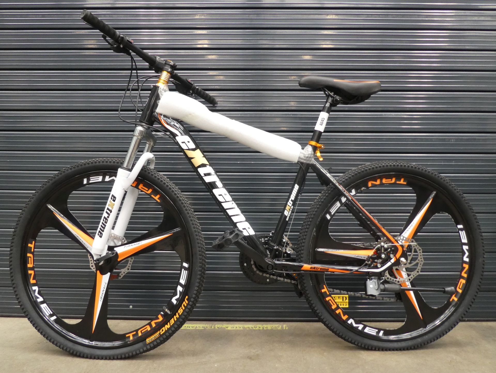 Black extreme mountain bike