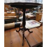 Circular Victorian mahogany tripod tilting table