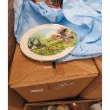 (B) Box of Royal Doulton collectors plates