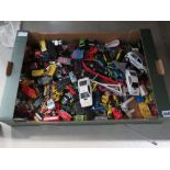 (10) Box containing die cast cars