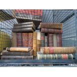 Cage with a qty of books to inc. magazines, The English illustrated magazine and others