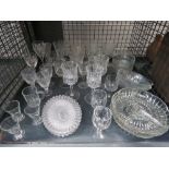 Cage with glassware