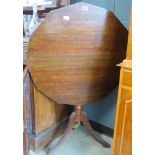 Reproduction mahogany tripod tilting table