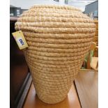 Wicker laundry basket