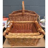 3 wicker baskets