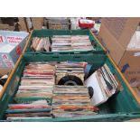 Two boxes of vinyl records