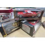 (5) 3 boxed American toy cars