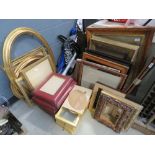 Quantity of gilt and other picture frames