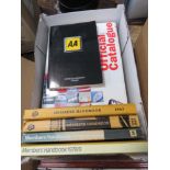 Box containing AA hand catalogues and handbooks