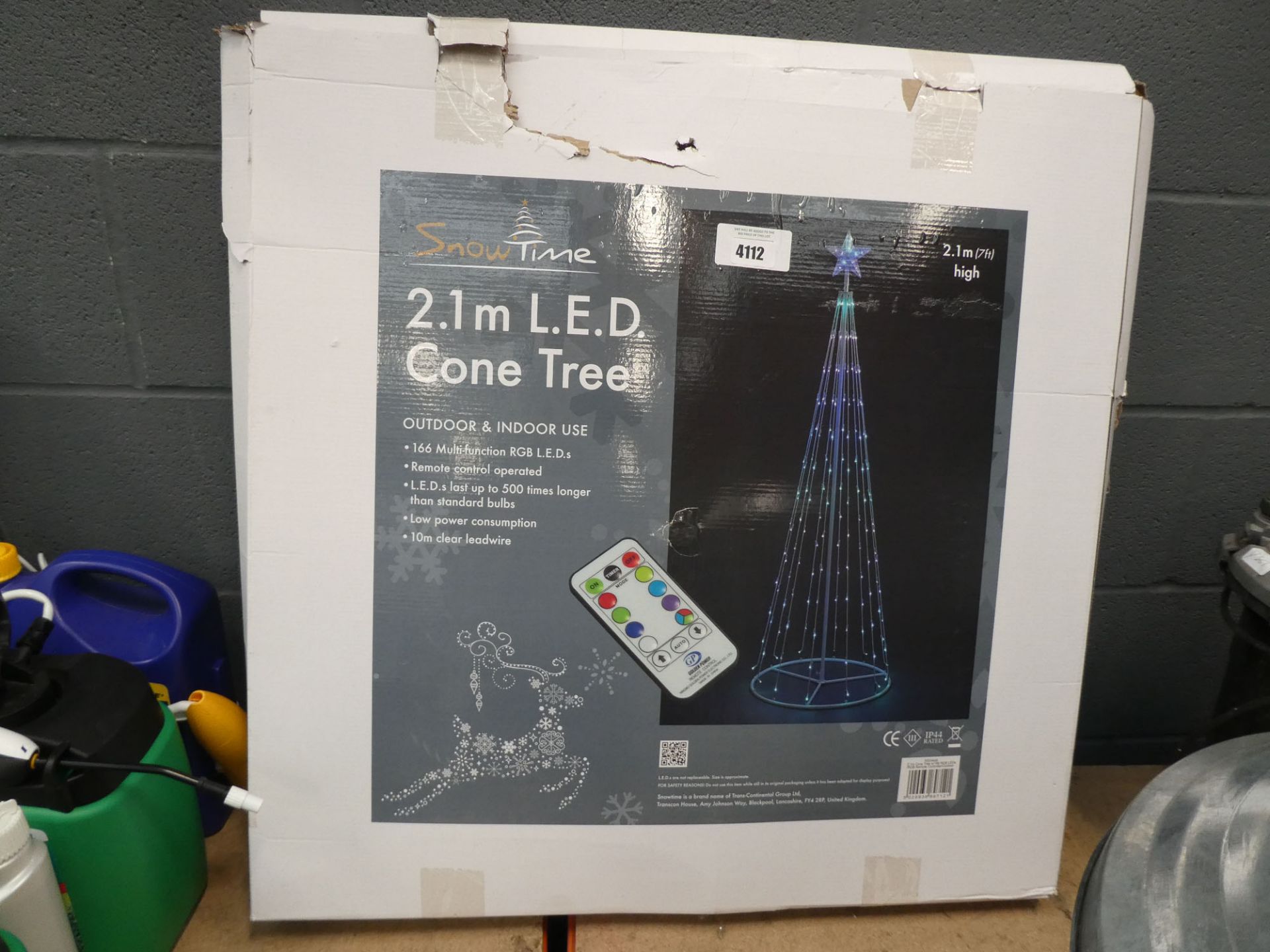 Snowtime 2.1m LED cone tree