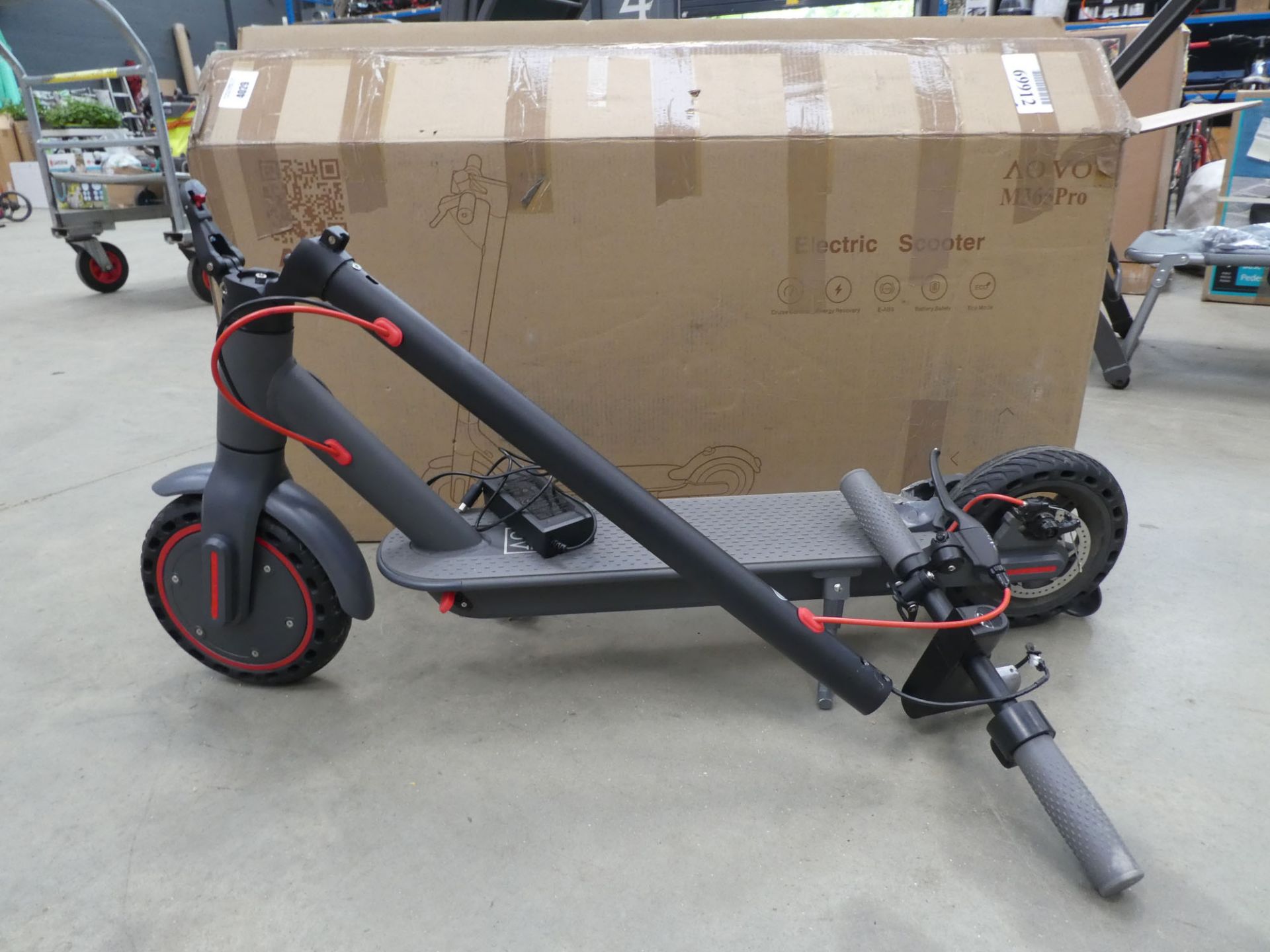 Boxed electric Windgoo scooter with charger