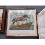 Limited edition print of race horse entitled, 'Istabraq' Artist - Peter Deighan