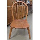 Elm seated stick back chair