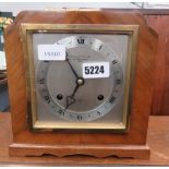 1950s walnut mantle clock