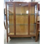 5100 Glazed oak single door bookcase