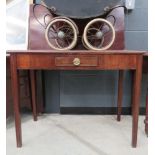 Victorian mahogany fold over tea table