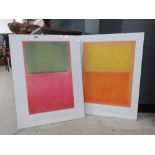 Pair of Mark Rothko prints
