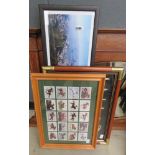 Photographic print of Rio de Janeiro, horse racing picture plus a wall hanging with nautical theme