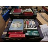 3 boxes containing antique guides and reference books