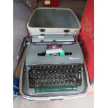 Cased Olympia typewriter
