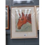 Watercolour of a horse