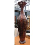 Large metal vase