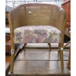 Lloyd loom style armchair