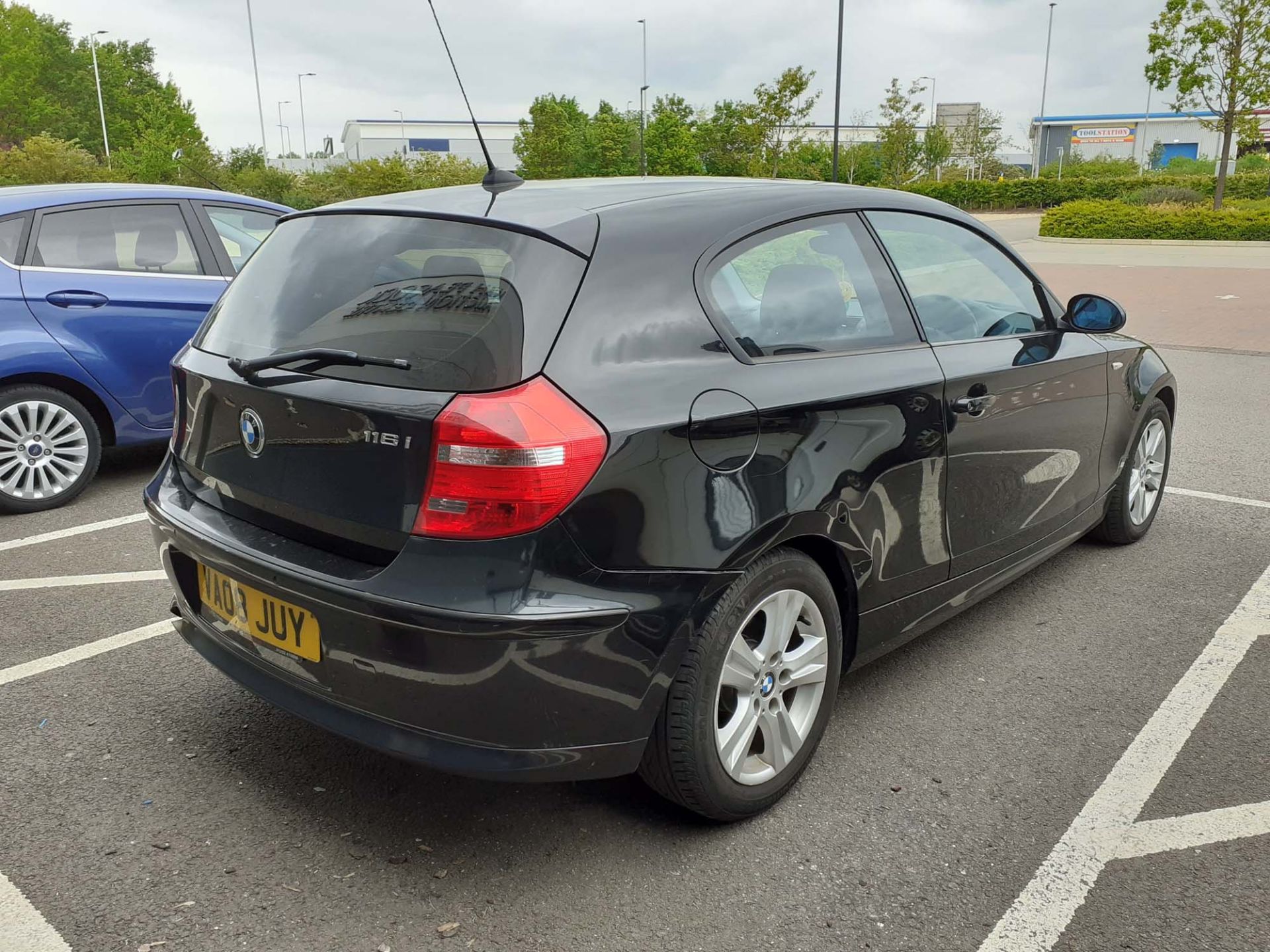 BMW 1161SE in black, registration VA08 JUY, 1600cc, petrol, with receipts and old MOT's, No V5 - Image 4 of 7