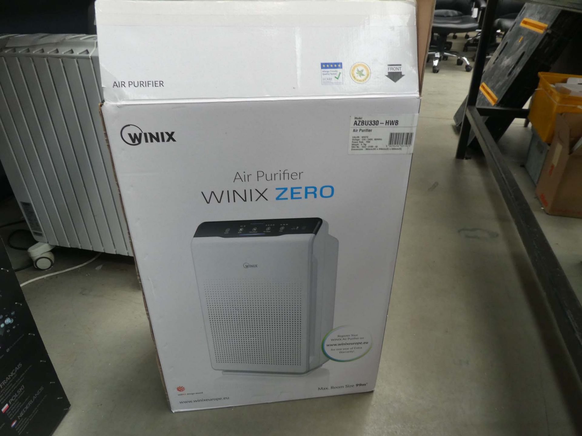 Winix boxed air purifier