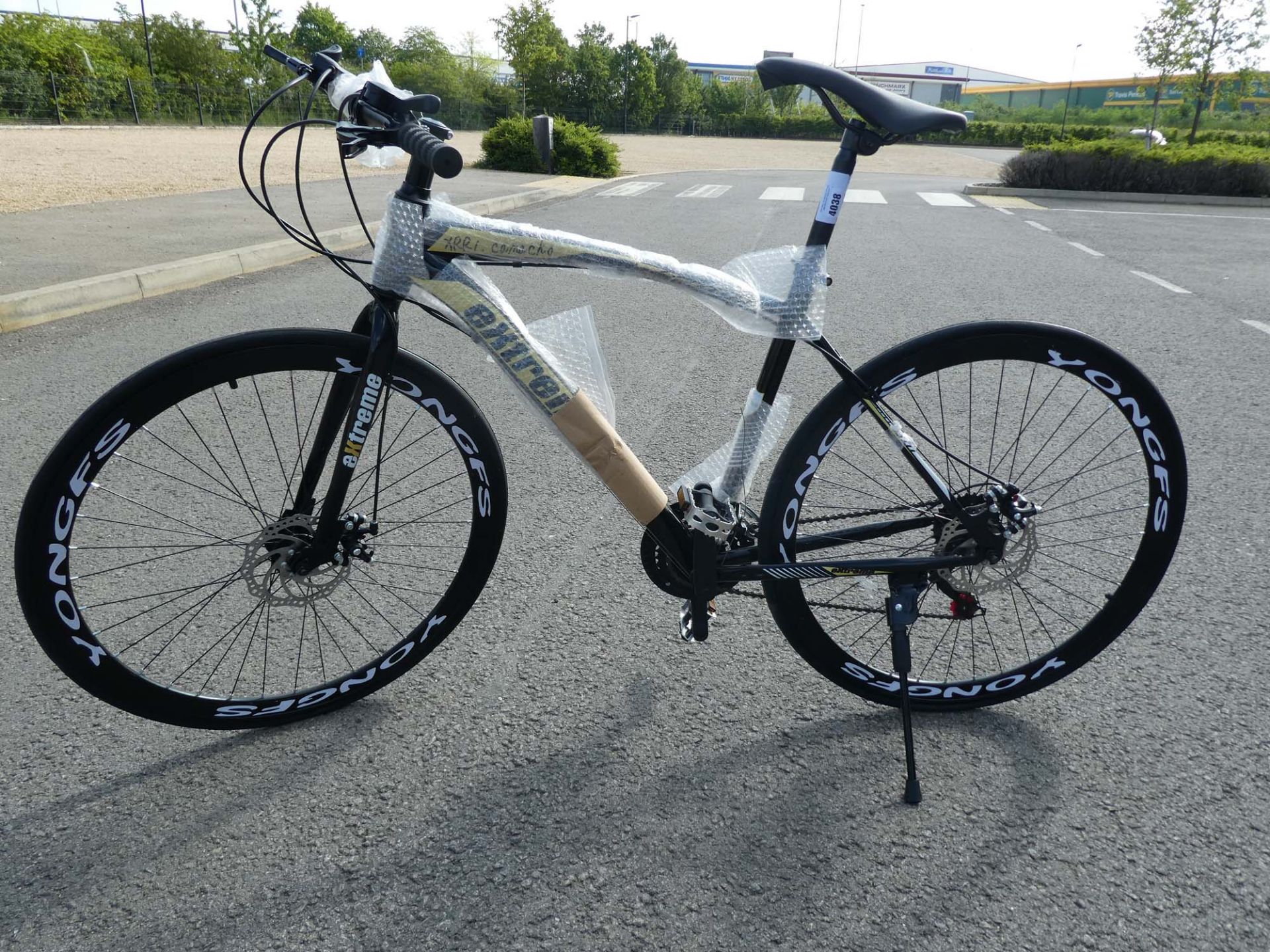 Black and yellow Extreme town bike