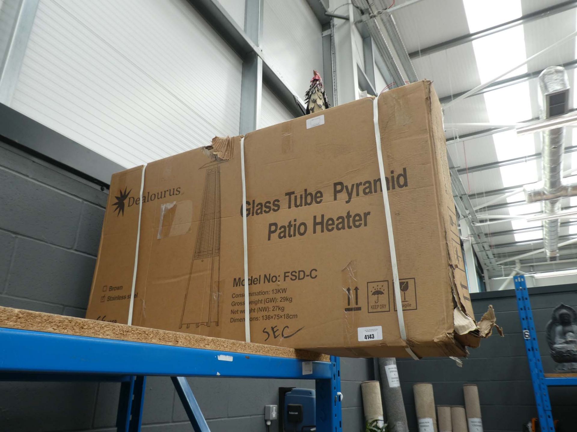 Boxed patio heater