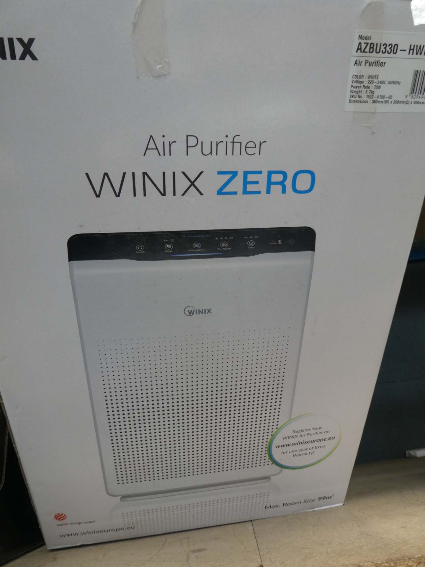 Winix boxed air purifier