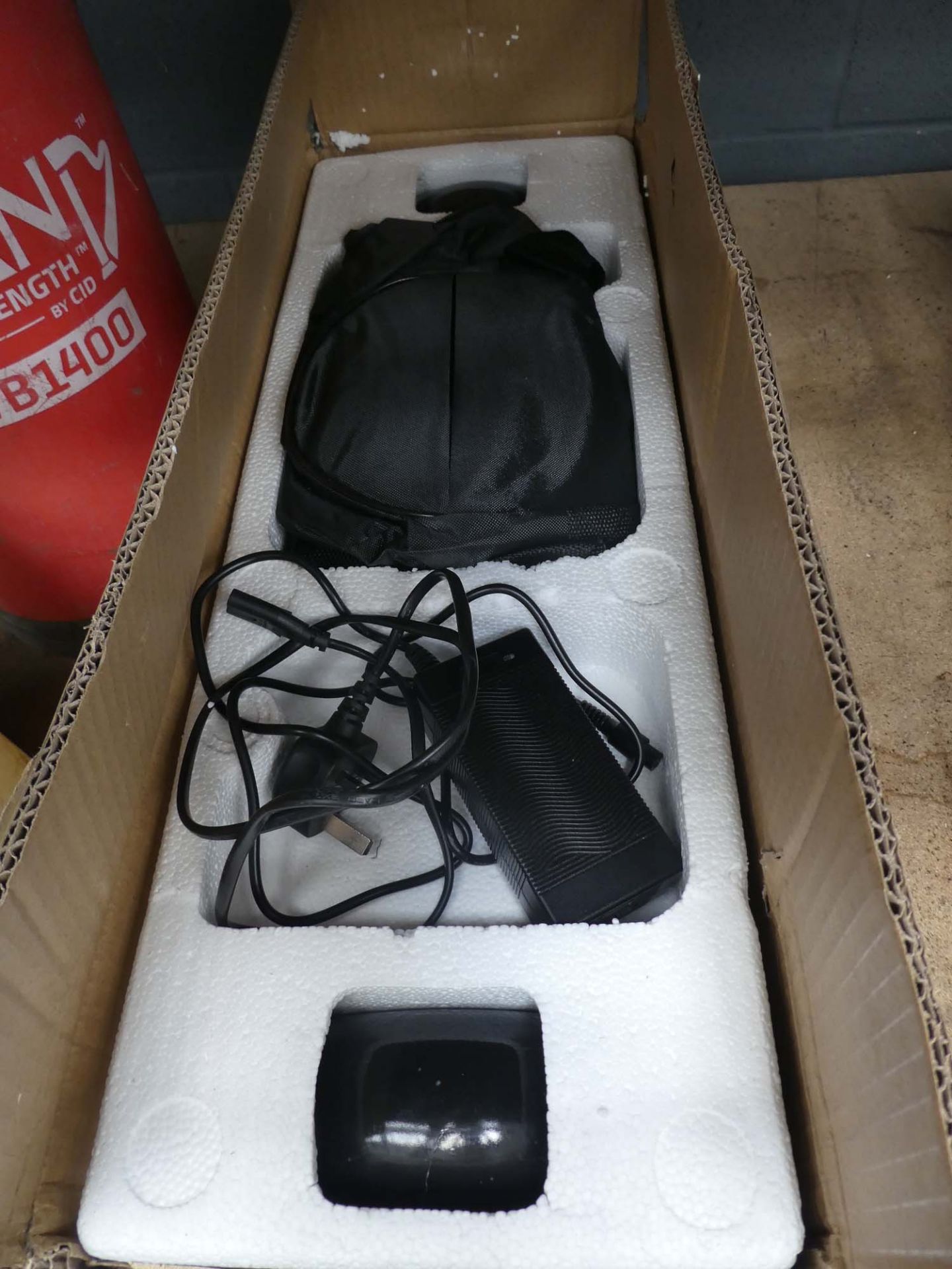 Boxed balance board with charger