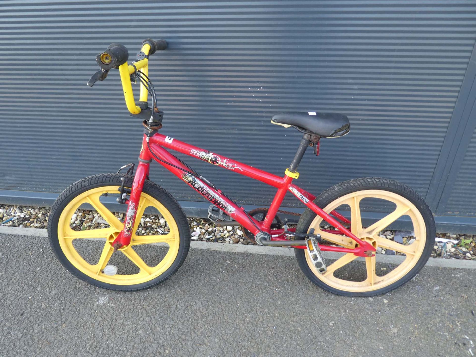 Redemption red and yellow BMX